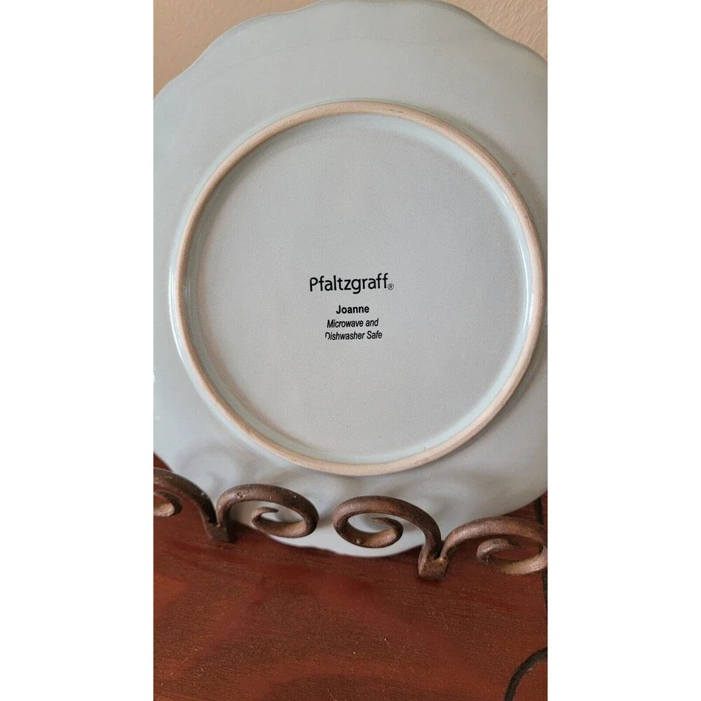 Pfaltzgraff JOANNE Salad Plate 8-1/4” Light Blue Reactive Glaze- Set of 4